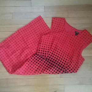 J.Crew Red Dot Dress